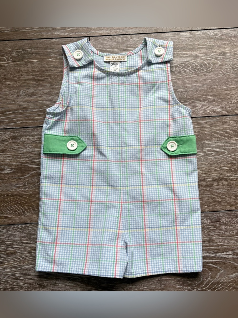 The Beaufort Bonnet Company Boys Plaid Shortall